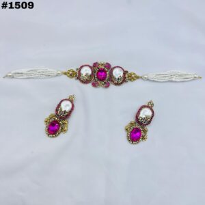 New Beautiful Turkish Choker Set +Earings +Bindia