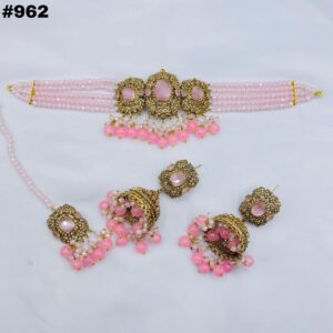 New Designer Choker Set +Earings +Bindia