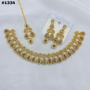 New Beautiful Round Set +Earings +Bindia