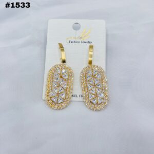 New American Diamond Zircon Earings