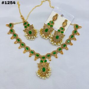 New Beautiful Designer Round Set +Earings +Bindia