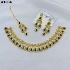 New Beautiful Designer Round Set +Earings +Bindia