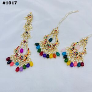 New Beautiful Fine Quality Earings +Bindia