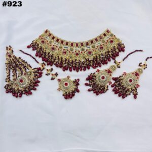 New Extravagant Bridal Round Set +Earings +Bindia +Jhummar