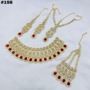 New Extravagant Bridal Round Set +Earings +Bindia +Jhummar