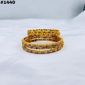 New Extravagant Gold Plated Six Piece Bangles