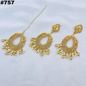 New Beautiful No Ratan Earings +Bindia