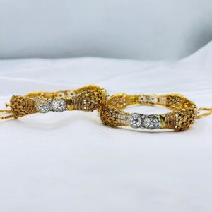 New Beautiful Gold Plated Two Piece Openable Kara