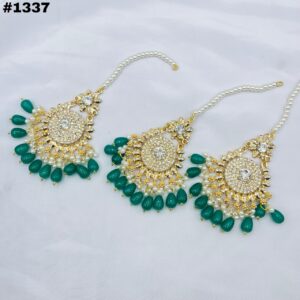 New Beautiful Casting Earings +Bindia